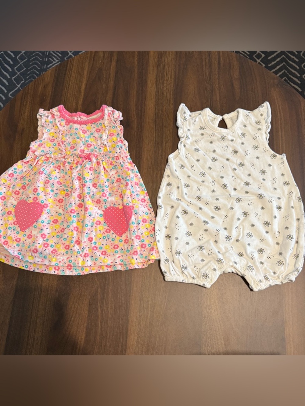Baby girl dress and romper